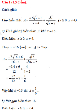 Đáp án đề thi vào lớp 10 năm 2021 môn Toán tỉnh Phú Thọ