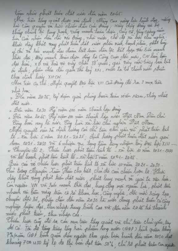 Bài thu hoạch Nghị quyết 13 dành cho Đảng viên giáo viên