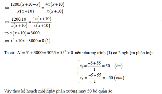 Đáp án đề thi vào lớp 10 năm 2021 môn Toán tỉnh Bình Thuận