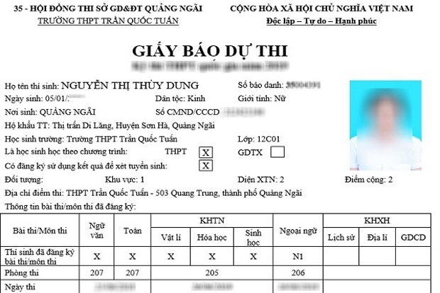 Không nhận được, mất giấy báo dự thi năm 2021 có được thi không?