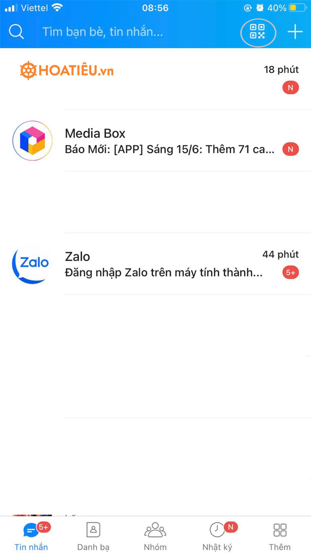 Đăng nhập Zalo online: Zalo Web (Chat.zalo.me) với mã QR