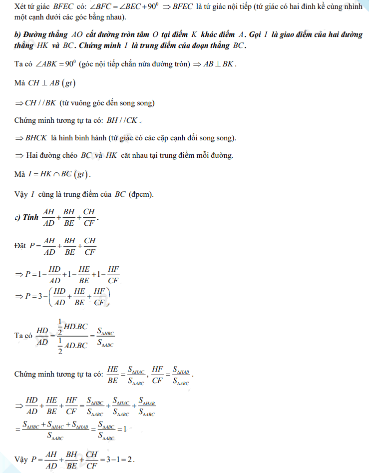 Đáp án đề thi vào lớp 10 năm 2021 môn Toán tỉnh Bắc Kạn