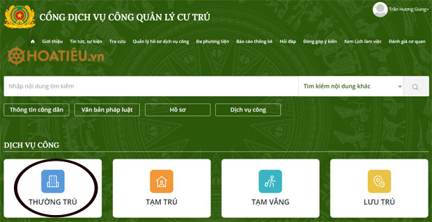 Cách đăng ký thường trú online 