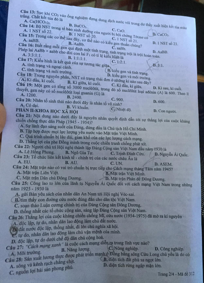 Đề thi tổng hợp vào lớp 10 Hưng Yên 2021