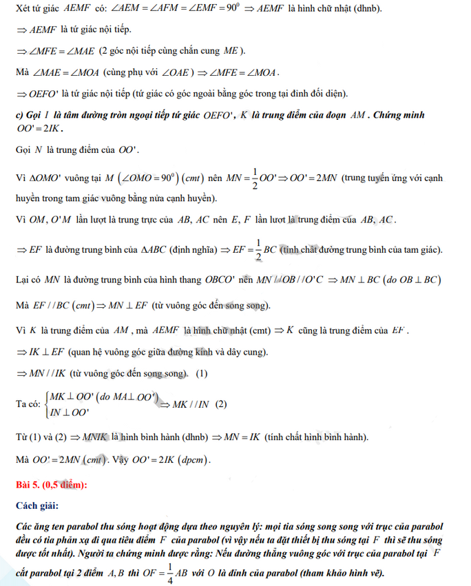 Đáp án đề thi vào lớp 10 Toán tỉnh Kiên Giang 2021
