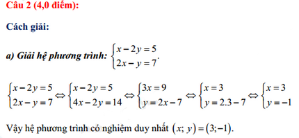 Đáp án đề thi vào lớp 10 năm 2021 môn Toán tỉnh Bạc Liêu