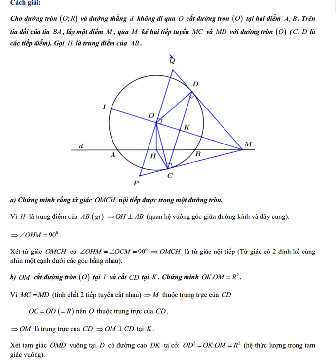 Đáp án đề thi vào lớp 10 năm 2021 môn Toán tỉnh Bạc Liêu