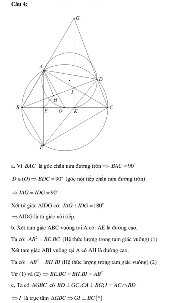 Đáp án đề thi vào lớp 10 Thái Bình 2021