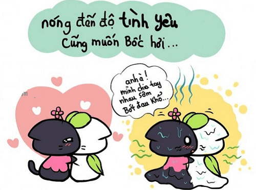 Stt nắng nóng cực hot