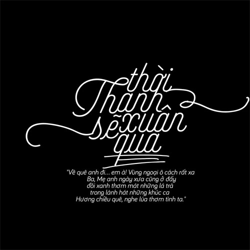 STT thanh xuân nền đen