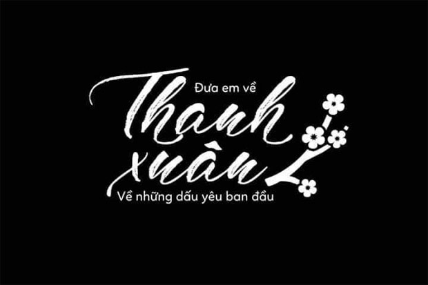 STT thanh xuân nền đen