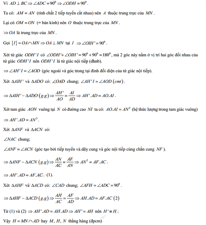 Đáp án đề thi vào lớp 10 năm 2021 môn Toán tỉnh Hà Nam