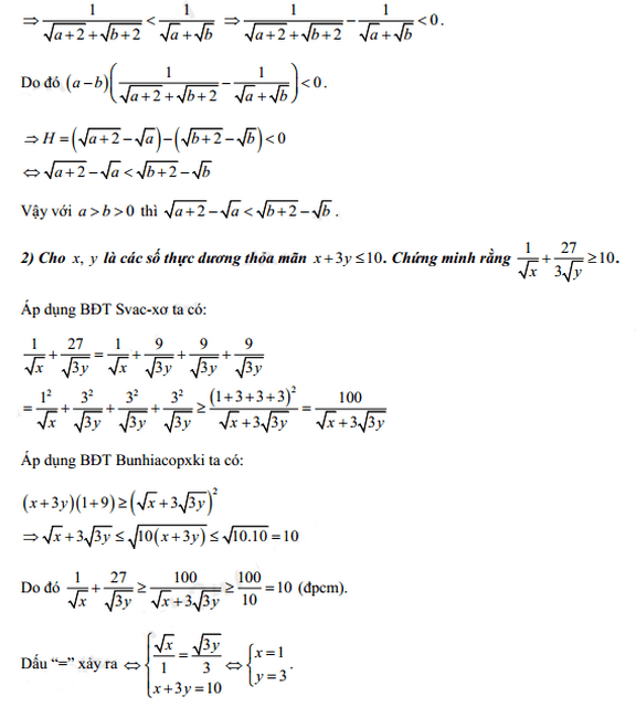 Đáp án đề thi vào lớp 10 năm 2021 môn Toán tỉnh Hòa Bình
