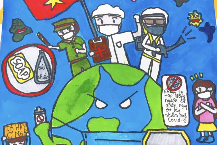 Vẽ tranh vững tin việt nam