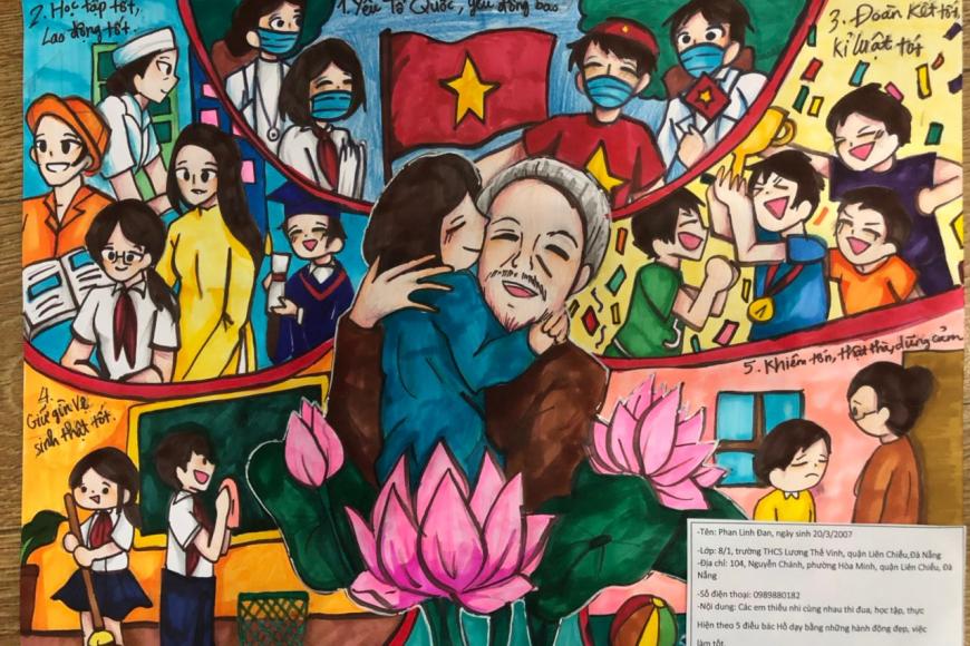 Vẽ tranh chống covid