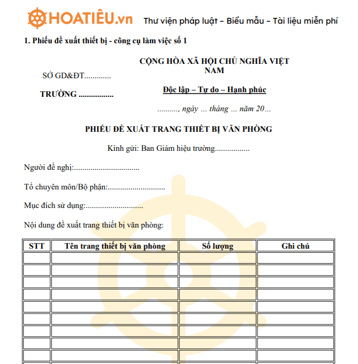 Đề xuất công cụ