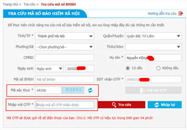 Tra cứu số hộ khẩu online