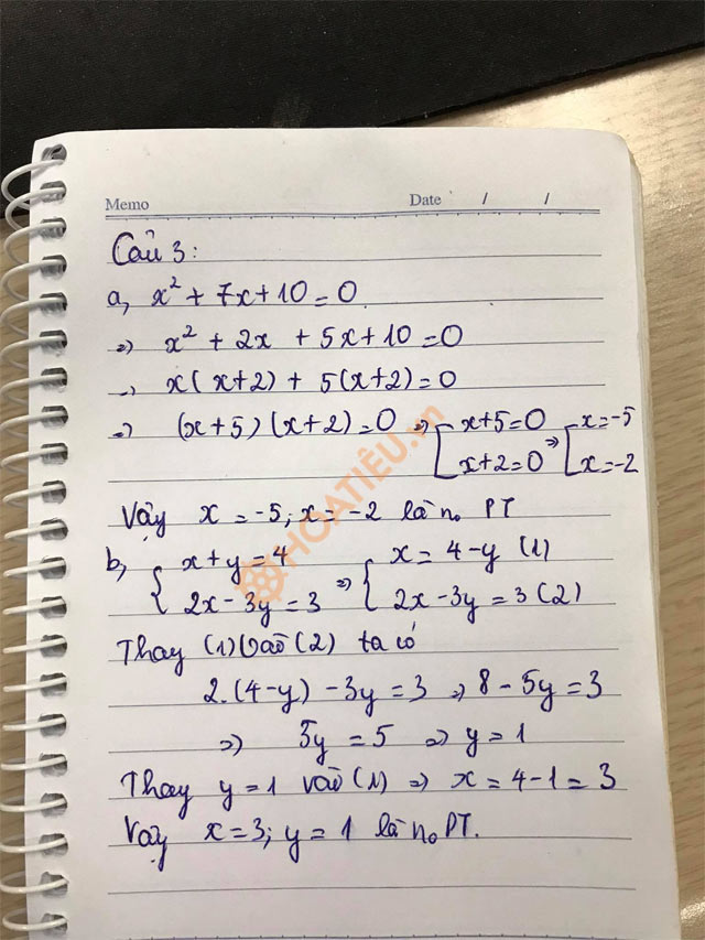 Đáp án đề thi tuyển sinh vào lớp 10 môn Toán tỉnh Lạng Sơn 2021