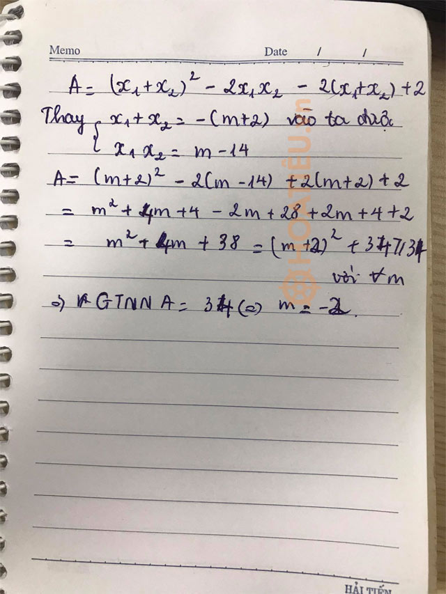 Đáp án đề thi tuyển sinh vào lớp 10 môn Toán tỉnh Lạng Sơn 2021