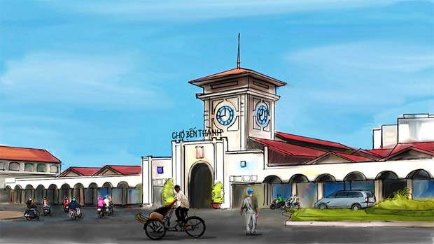 Tranh phong cảnh quê hương đẹp