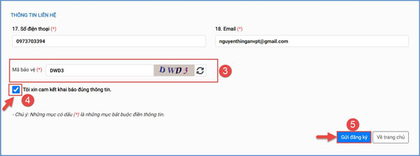 Nộp hồ sơ vào các trường mầm non công lập online