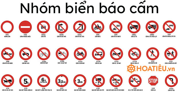  Đâu là đặc điểm của biển báo cấm?