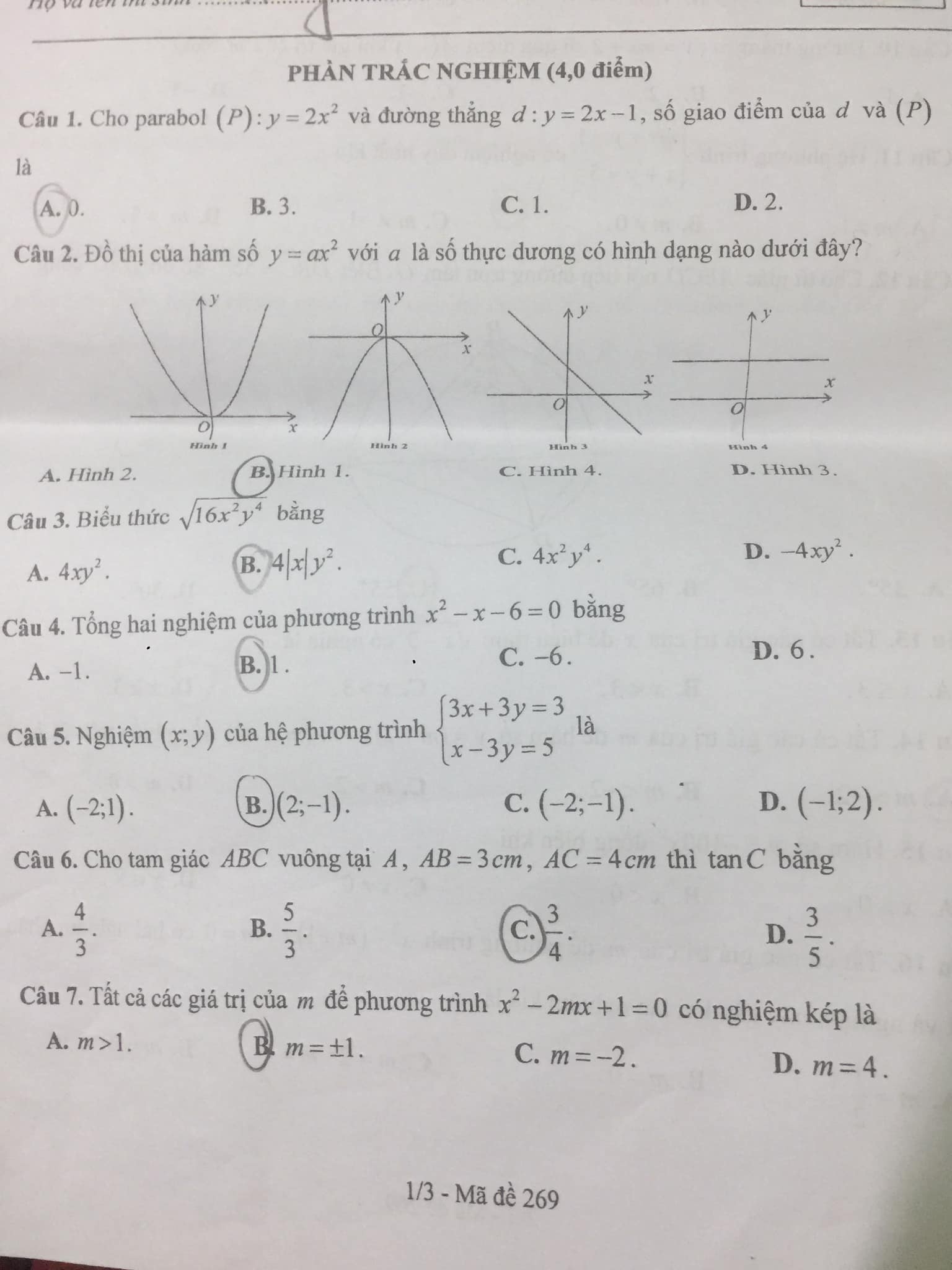 Đề thi tuyển sinh lớp 10 môn Toán 2021 Bắc Ninh