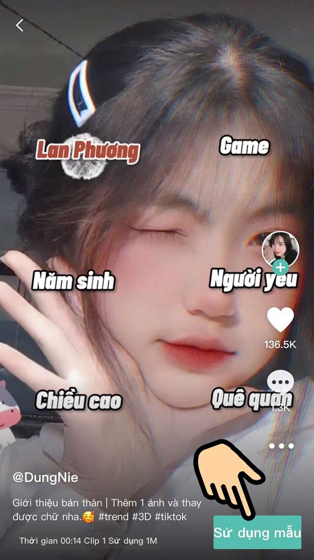 Cách làm trend tiktok giới thiệu bản thân