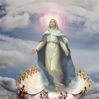 Hình ảnh Đức Mẹ hồn xác lên trời