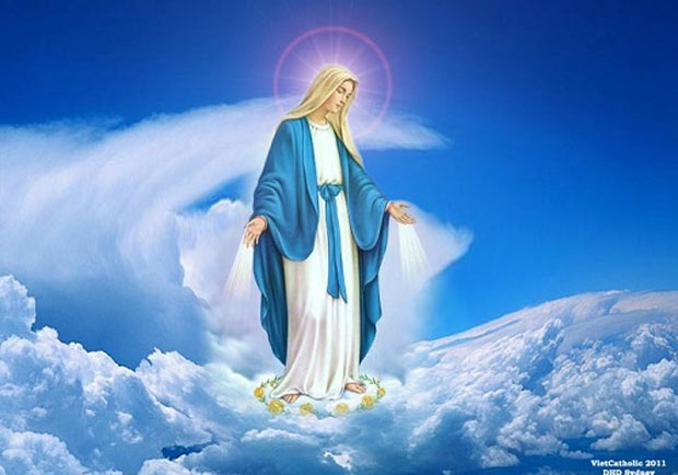 hình ảnh Đức Mẹ hồn xác lên trời
