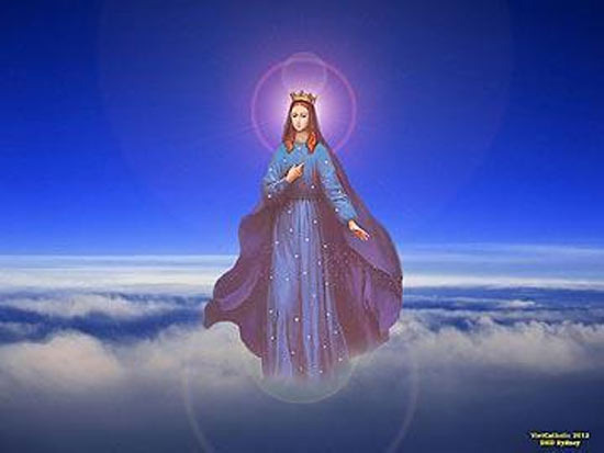 hình ảnh Đức Mẹ hồn xác lên trời