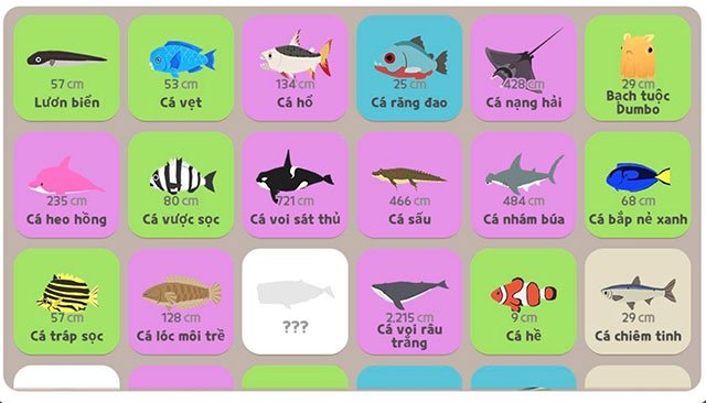 Các loại bóng cá trong Play Together