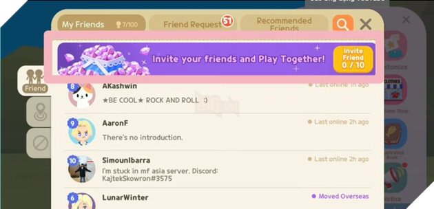 Cách chơi Play Together cùng bạn bè