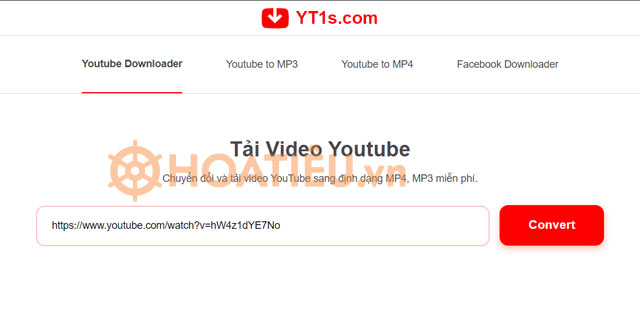 Cách tải mp3 từ Youtube miễn phí bằng YT1s.com
