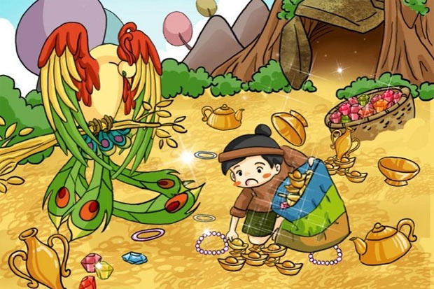 Trong truyện cổ tích “Sự tích cây khế”, vợ chồng người anh đã may cái túi mấy gang? 