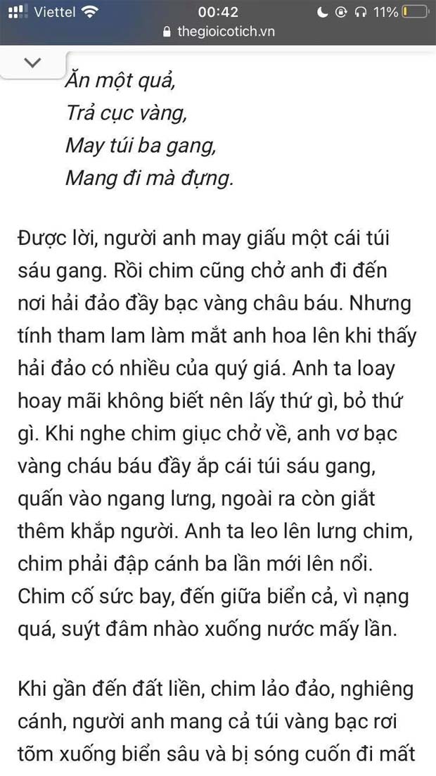 Ý nghĩa truyện cổ tích Cây khế