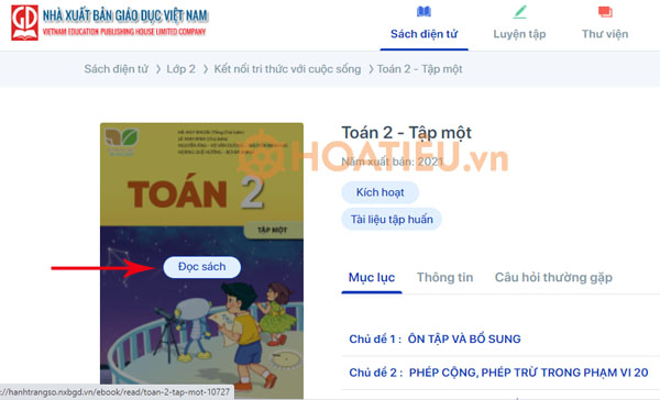 Cách xem sách giáo khoa điện tử miễn phí
