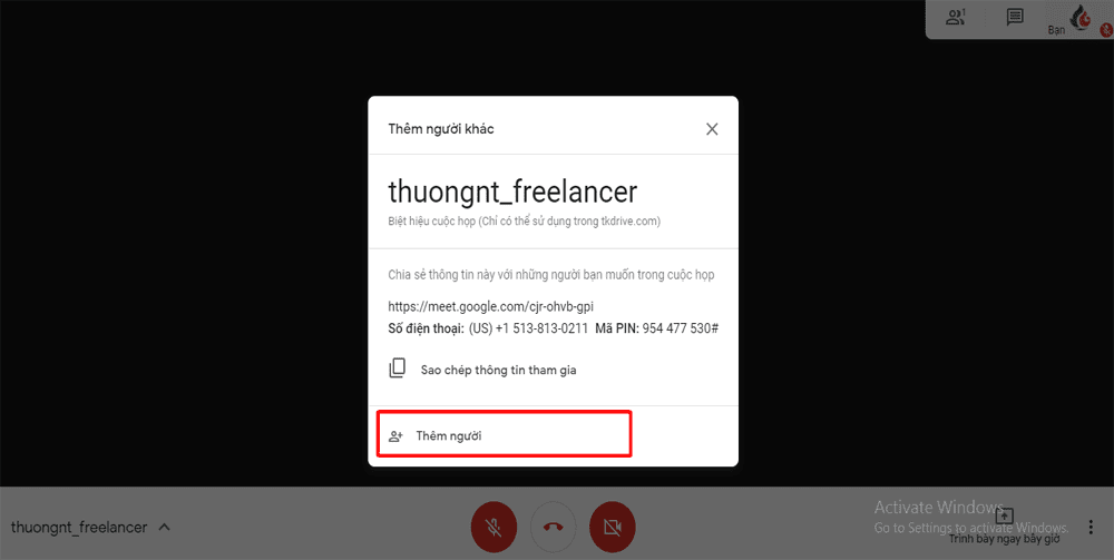 Cách sử dụng Google Meet trên Máy tính