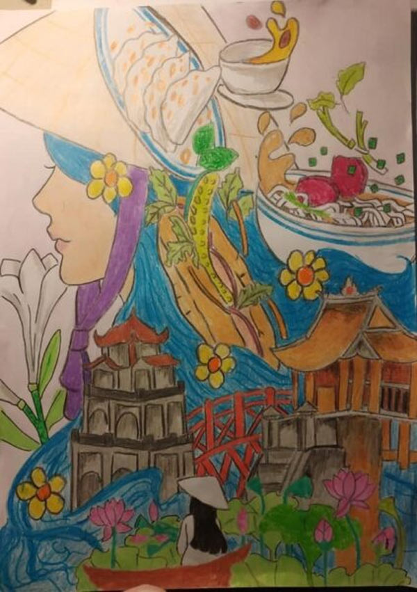 Vẽ tranh "Hà Nội là..."