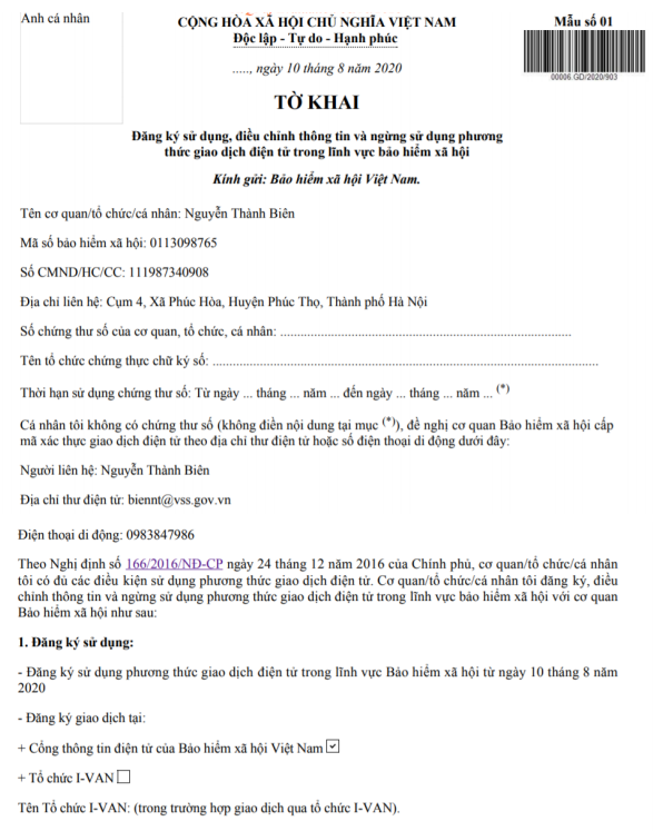 Cách đăng nhập ứng dụng VssID tren điện thoại