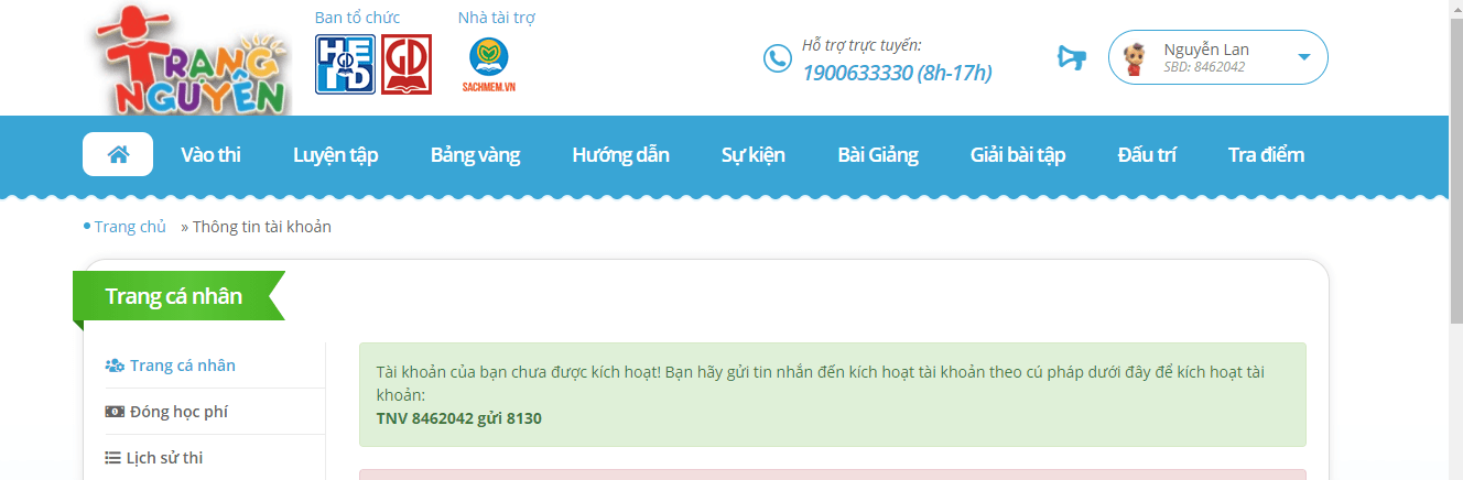 Hướng dẫn thi trạng nguyên nhỏ tuổi