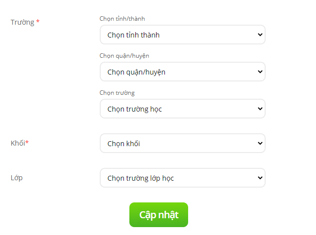 Thể lệ sân chơi Trạng Nguyên Toàn Tài