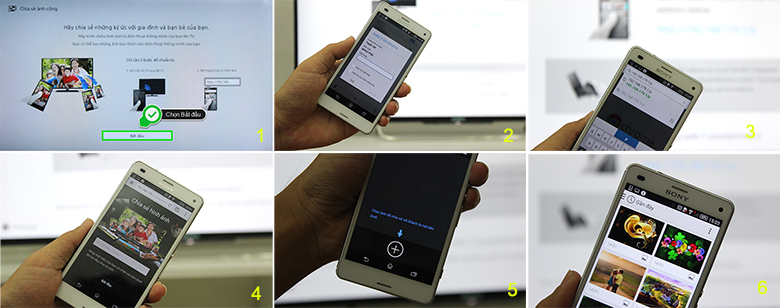 Cách chiếu màn hình điện thoại lên tivi các bước qua Photo Share