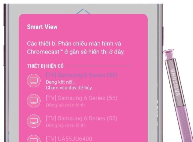 Cách kết nối điện thoại với ti vi Samsung