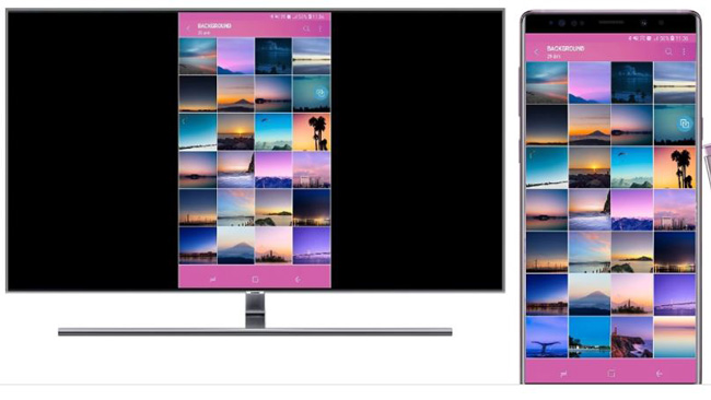 Cách kết nối điện thoại với ti vi Samsung