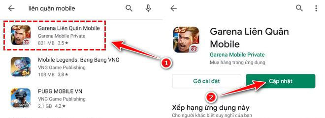 Cách cập nhật Liên Quân bản mới nhất