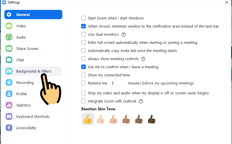 Cách sử dụng filter Zoom trên máy tính, PC