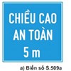 Biển báo 509 chiều cao an toàn