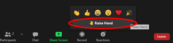 Hướng dẫn cách giơ tay phát biểu trên Zoom