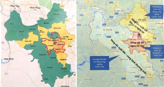 Vùng 2, vùng 3 gồm những địa phương nào?